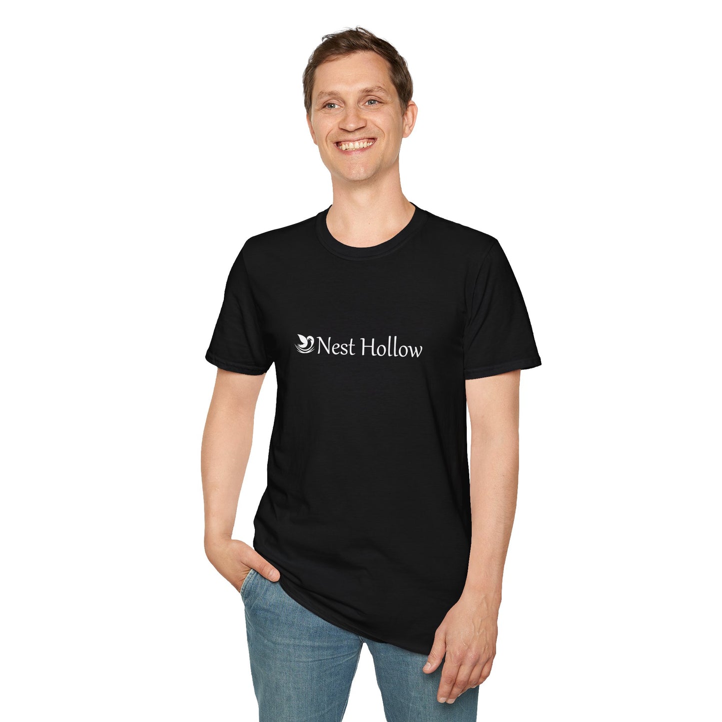 Nest Hollow Horizontal Logo T-Shirt - S, Black image