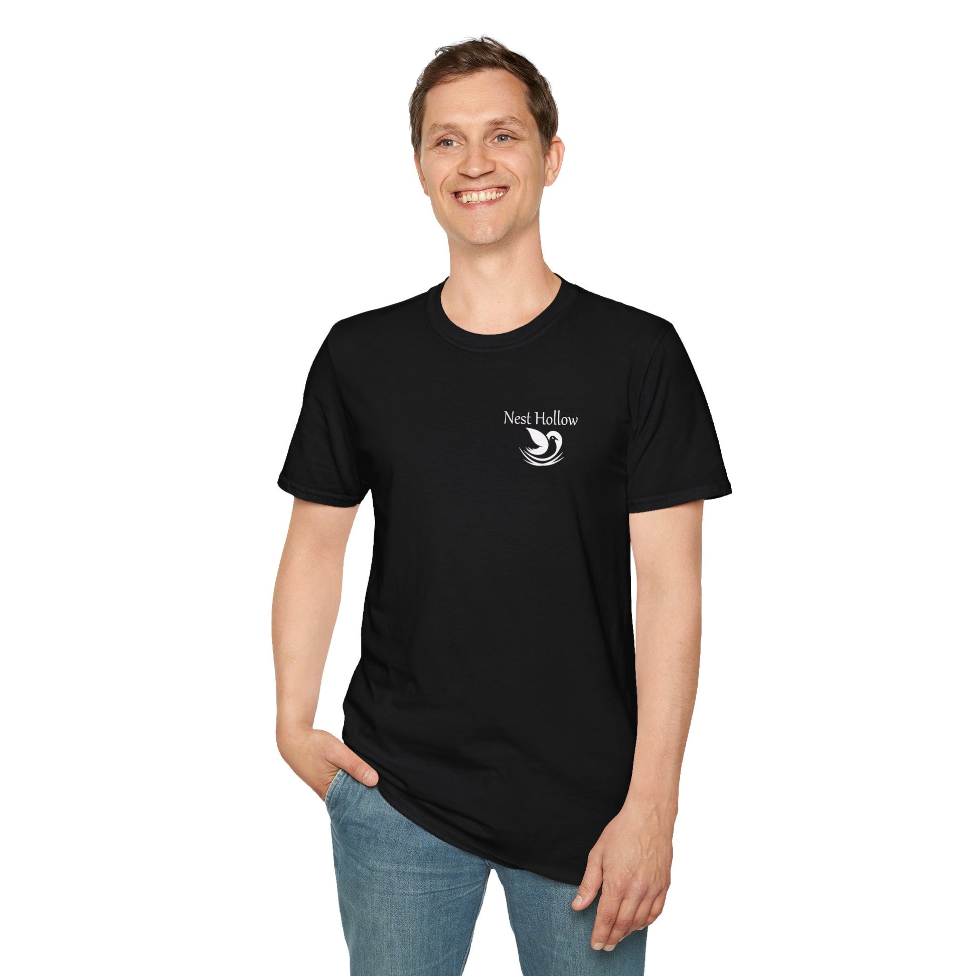 Nest Hollow Block Logo T-Shirt - XL, Black image