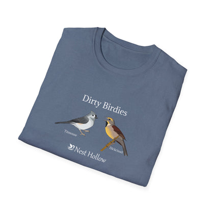 Dirty Birdies (Unisex) Nest Hollow T-Shirt Featuring TITmouse and DICKcissel image 3