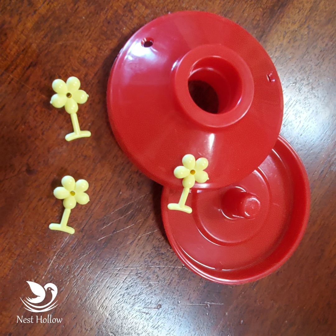 Easy Swap Hummingbird Feeder (x2)+ Ant Moat (x1) Bundle image 7